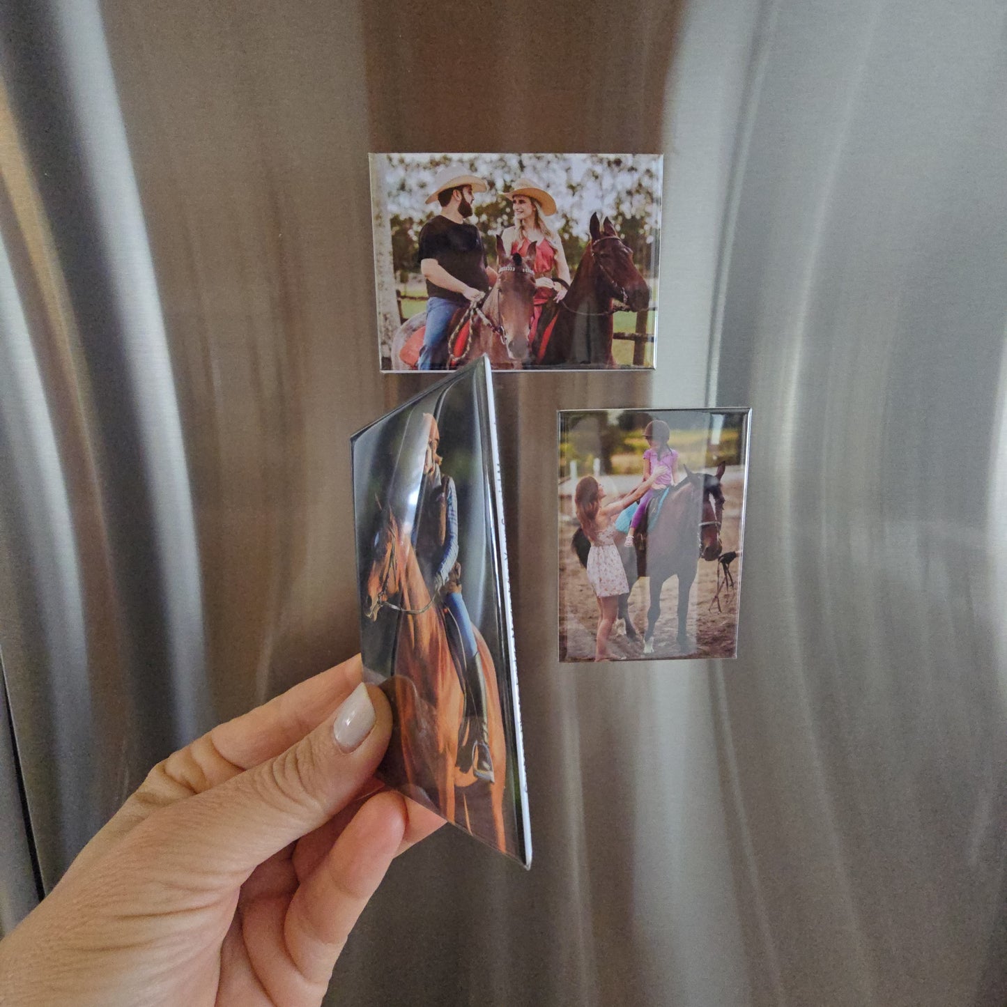 Custom Horse Photo Magnet – Personalized Equine Keepsake Fridge Décor
